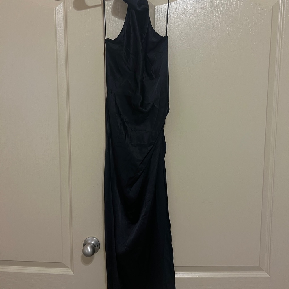 Amanda Uprichard Black One Shoulder Dress